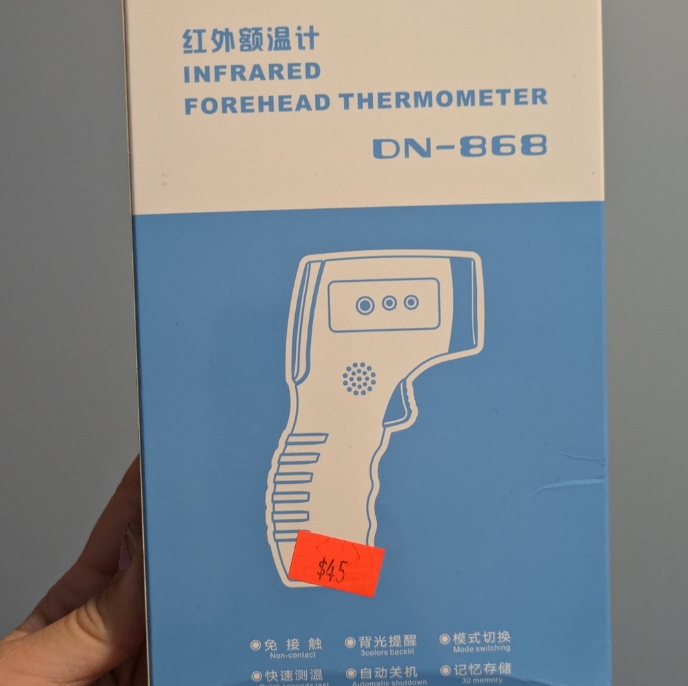 Blue Infrared Forehead Thermometer DN-868